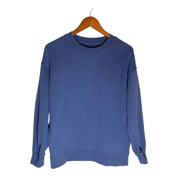 Lululemon Perfectly Oversized CrewWild Indigo-sz approx. Medium - Picture 1 of 8